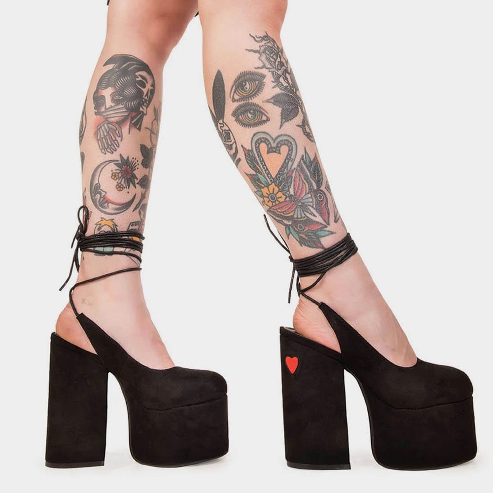 La Moda Tainted Love Platform Heels